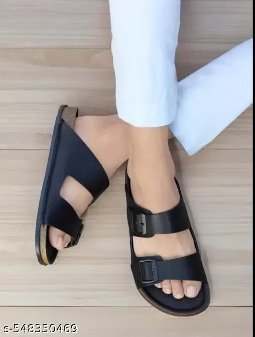 Sliders for Men (Black, 8)