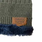 Woolen Solid Cap with Neck Wramer for Kids, Black