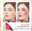 Blushis Blush Stick 3 In 1 Cheeks Lips Eyes Moisturing Face Blush 