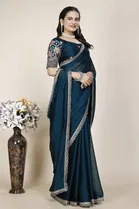 Chiffon Woven Design Saree for Women 