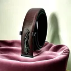 Stylish PU Leather Belt for Men, Brown (Free )