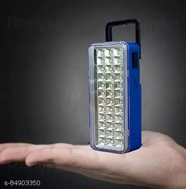 Solar Rechargeable LED Emergency Light (White)