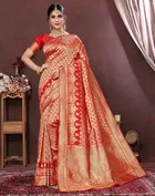 Banarasi Silk Zari Woven Saree for Women 
