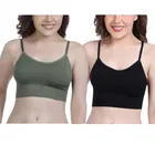 Cotton Blend Padded Camisole Bra for Women 
