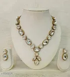 Alloy Necklace with Earrings for Women 