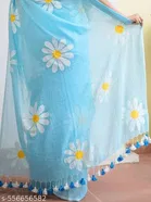 Lien Printed Saree for Women, Blue 