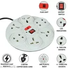 Universal Multi Plug Round Extension Cord 