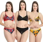 Cotton Blend Lingerie Set for Women 