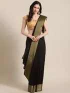 Chanderi Silk Dyed/ Washed Saree for Women 