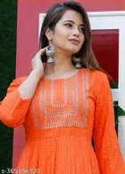 Rayon Printed Kurti for Women 