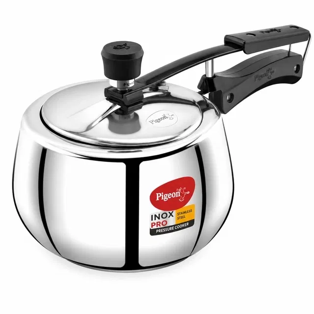 PIGEON Stainless Steel Pressure Cooker (3 L) with Inner Lid Induction Bottom