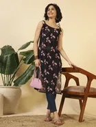 Tie Up Georgette Kurti for Women 
