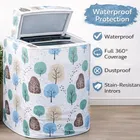 Trees Waterproof and Dustproof top-load washing machines cover