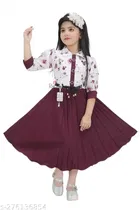 Cotton Blend Frock for Girls 