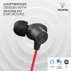 TECHFIRE T60 Pro Bluetooth Neckband with ANC/ENC [Red]