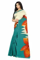 शारदा क्रिएशन मैसूर सिल्क प्रिंटेड साड़ी 