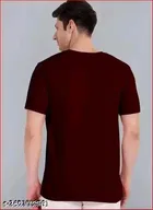Premium Quality Polyester T-Shirt for Men ,Maroon 