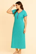 Sarina Printed Nightdress for Women 