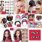 Abs Plastic Hair Accessories Combo for Women, Pack of 45 