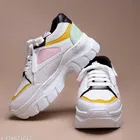 Colorblocked Synthetic Sneakers for Women 