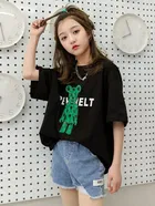 Round Neck Printed T-Shirt for Girls 