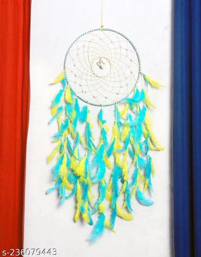 Feather Wall Hanging Dream Catcher (Multicolor)