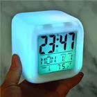 Tecsox 7 Colour Changing LED Digital Alarm Clock