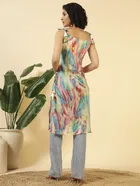 Tie Up Georgette Kurti for Women 