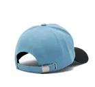 Polyester Baseball Cap for Men & Women, Sky Blue & Black