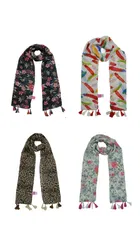 Chiffon Printed Scarves for Women & Girls 