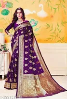 Banarasi Silk Zari Woven Saree for Women 