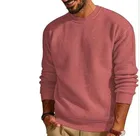 Round Neck Solid T-Shirt for Men (Peach, S)