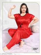 Satin Nightsuit for Women 