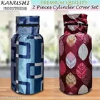 KANUSHI Industries® Designer LPG Gas Cylinder Cover Set of 2Pc 