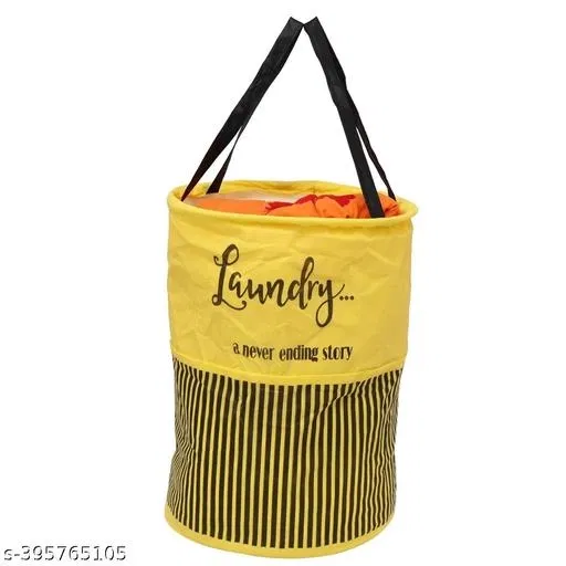 Cloth Laundry Basket, Gray , (Pack Of 1)