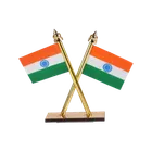 पिकफेस्ट भारतीय झंडा कार और डेस्क के लिए 1 का पैक