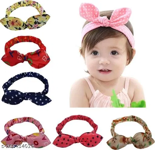 Chic Hair Bands for Women, Pack of 6 (Multicolor)