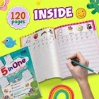 Practice Book Of 5 in One Cursive Writing for Kids | Improve Handwriting Skills, Letter Formation, Sentence Practice, Pattern Tracing, Daily Writing Exercises | Perfect Workbook for Students, Homeschooling and Early Learning