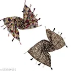 Poly Chiffon Scarves for Women, Multicolor, Pack of 2