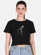 Cotton Blend Printed Top for Women 