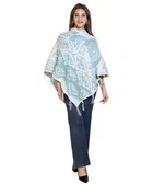 Woolen Self-Design Ponchos for Women 