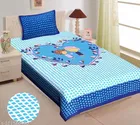 Cotton Single Bedsheet with Pillow Cover 