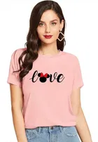 Half Sleeves Printed T-shirt for Women & Girls 