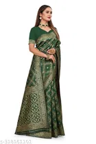 Banarasi Silk Zari Woven Saree for Women 