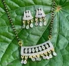 Alloy Mangalsutra with Earrings for Women 