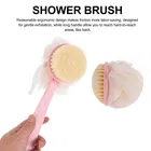 2 IN 1 Bath Brush with handle Back scrubber, Bath Brush with Soft Comfortable Bristles 
