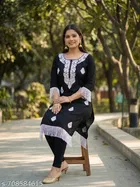 Floral A-line Kurti for Women 