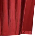 Polyester Blackout Plain Maroon Door Curtain 7ft Pack of 1