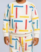 Cotton Hosiery Printed Clothing Set for Boys, White 