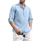 Full Sleeves Solid Short Kurta for Men 